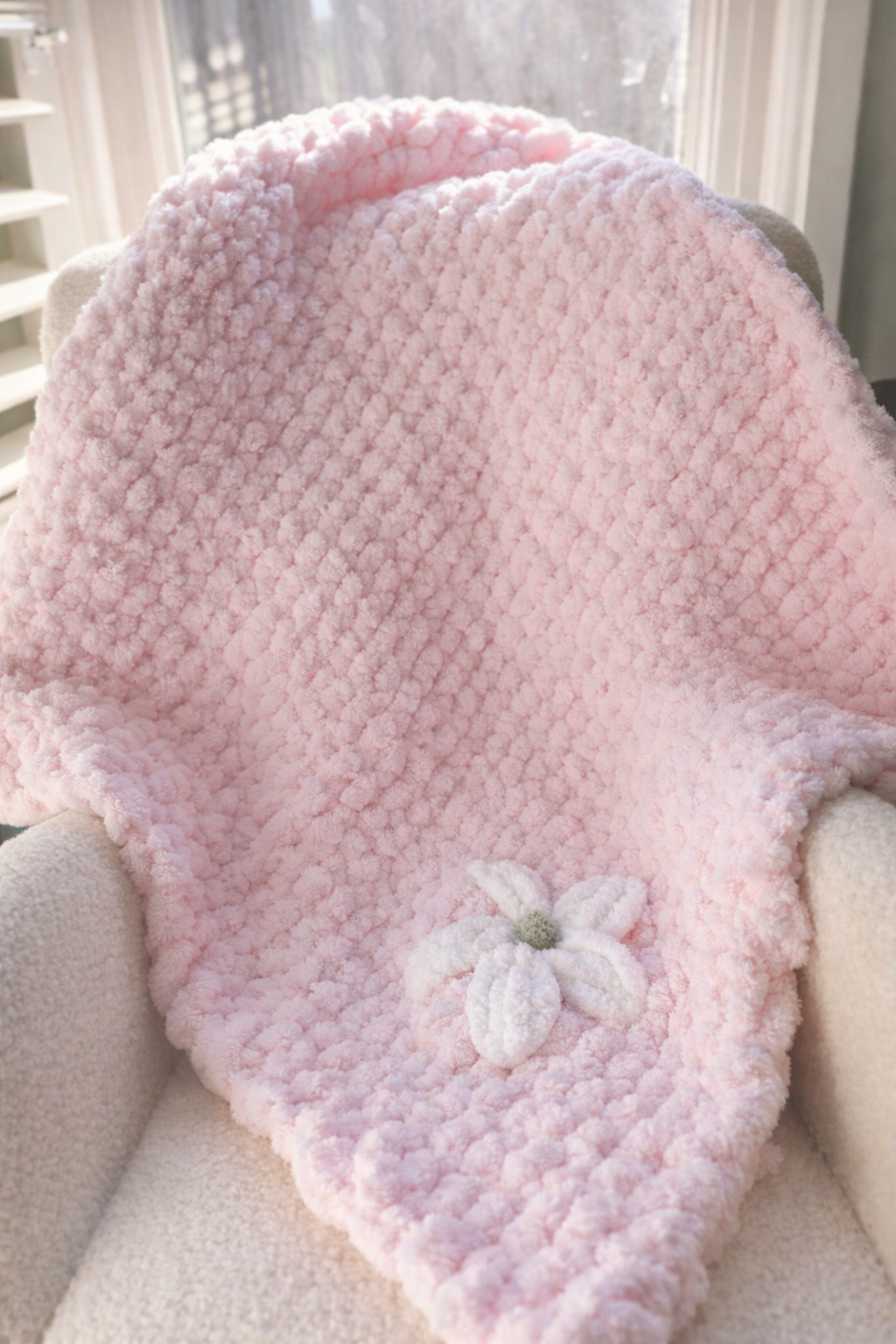 Hand Knit Baby Blanket