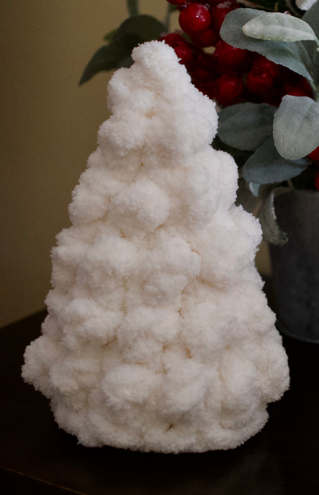 Hand Knit Christmas Trees