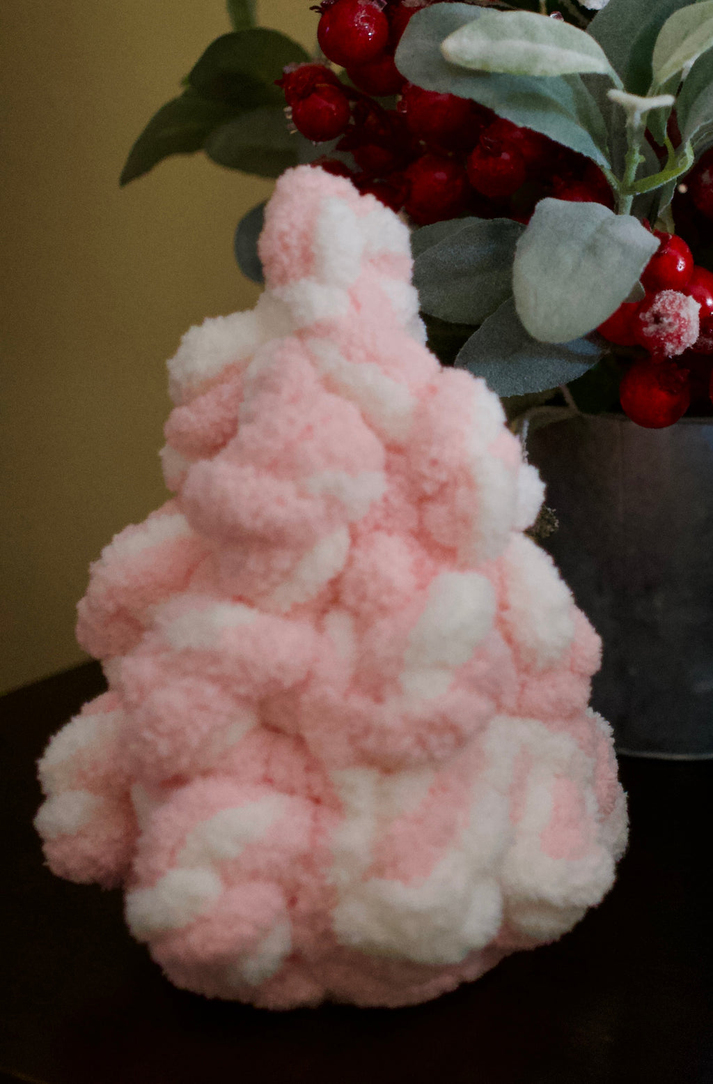 Hand Knit Christmas Trees