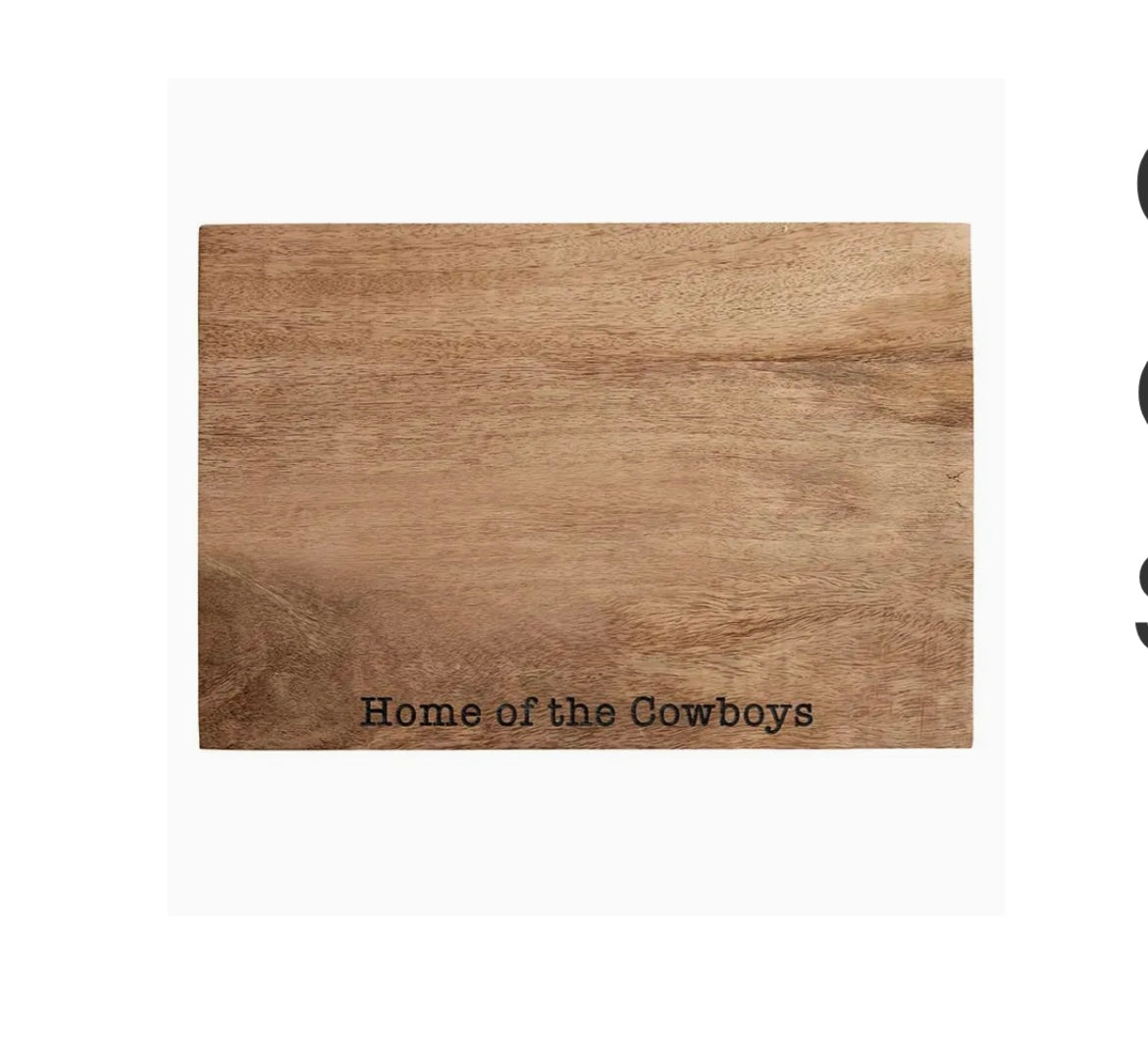 Home of the Cowboys Cutting Board