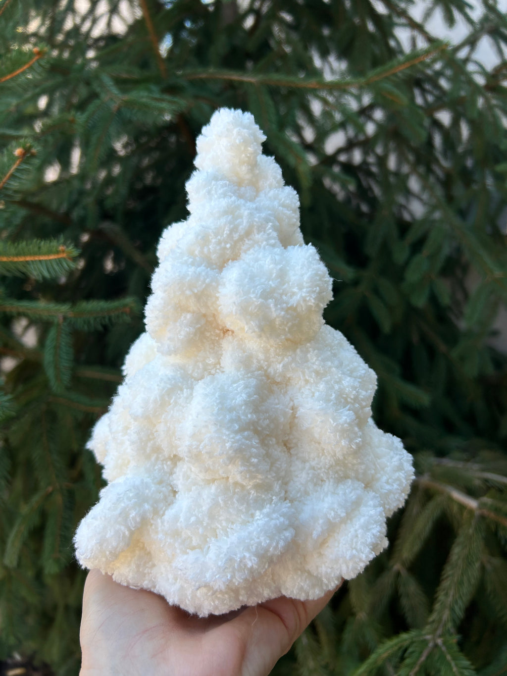 Hand Knit Christmas Trees