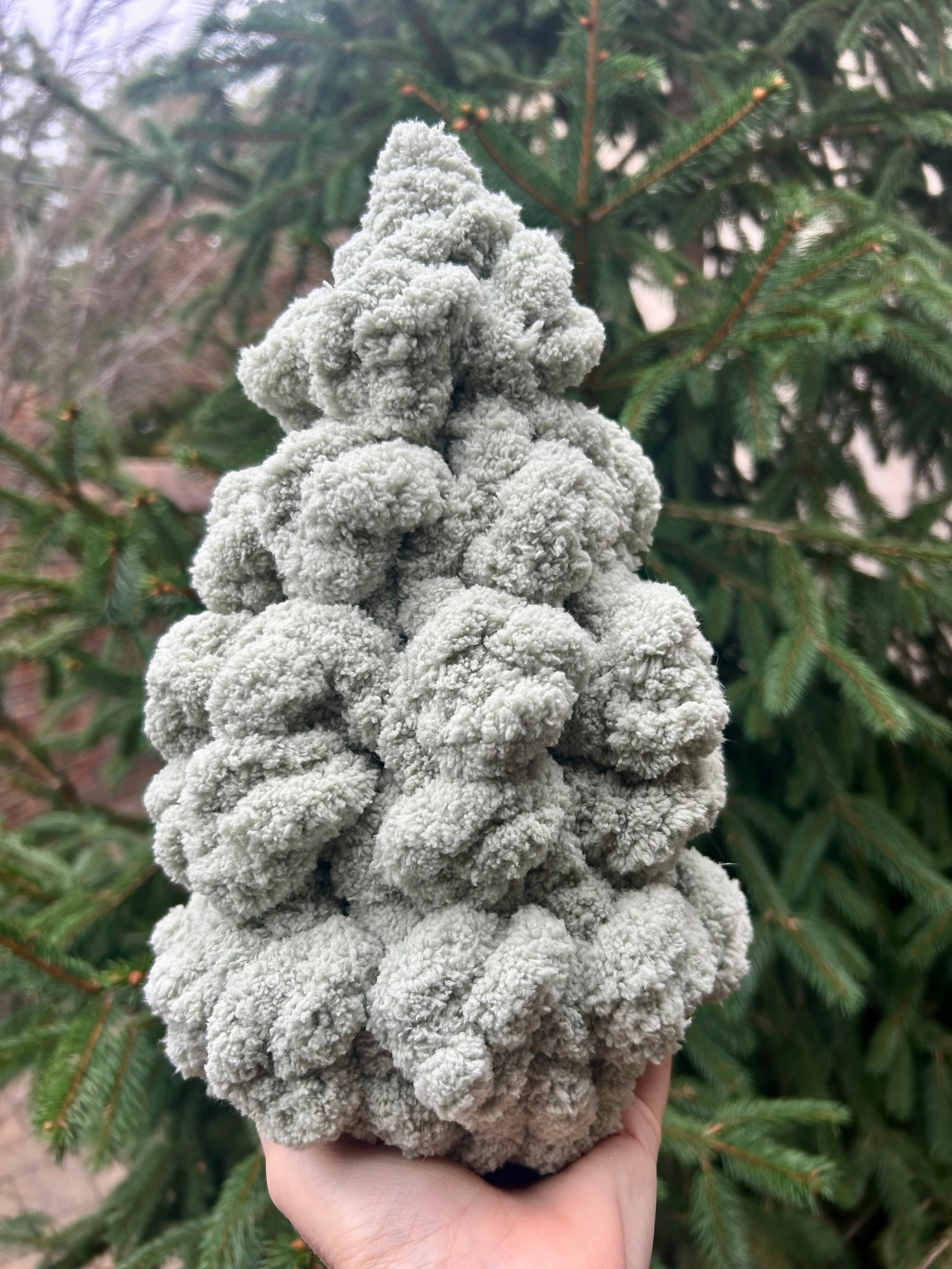 Hand Knit Christmas Trees