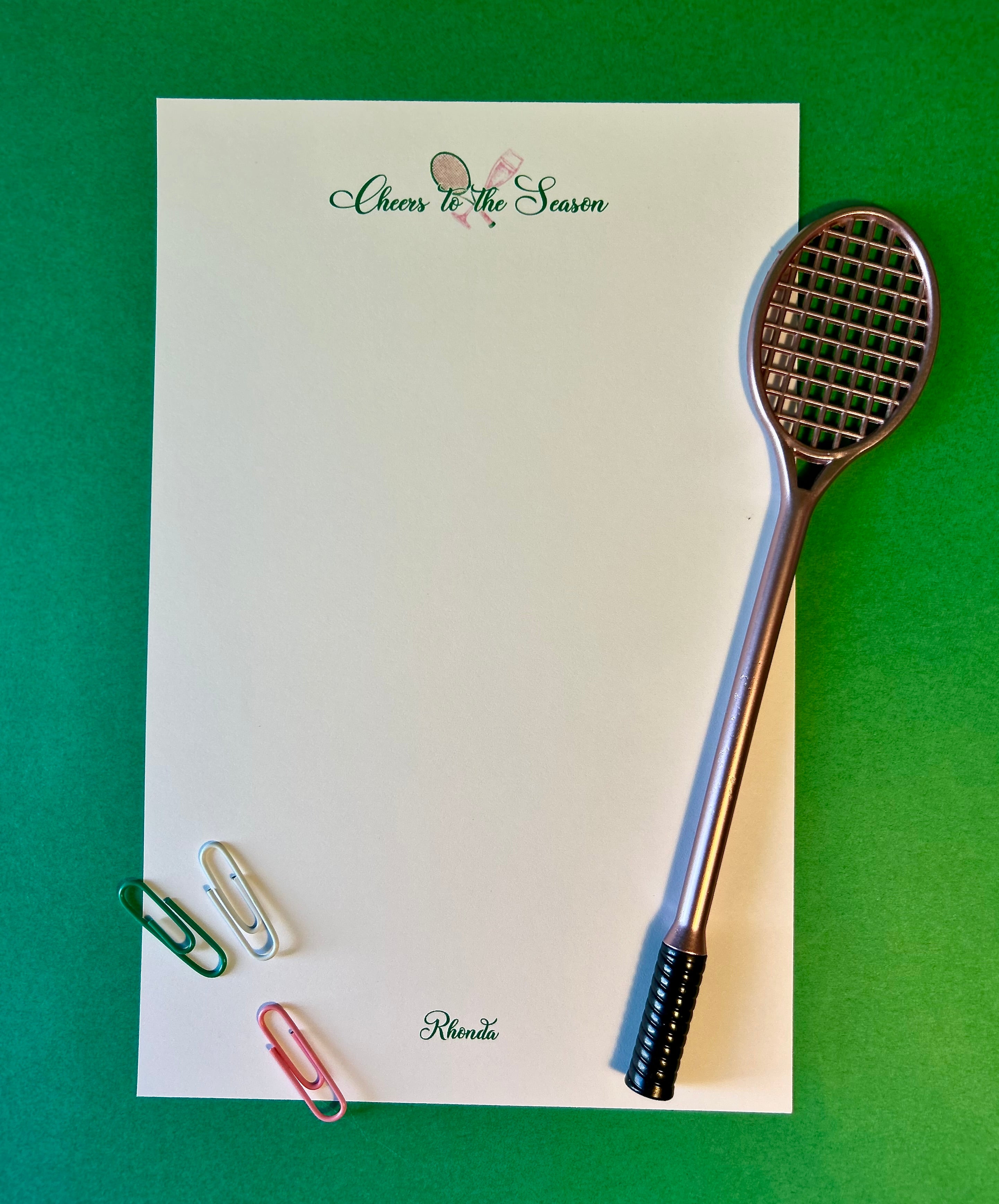 Tennis Notepad