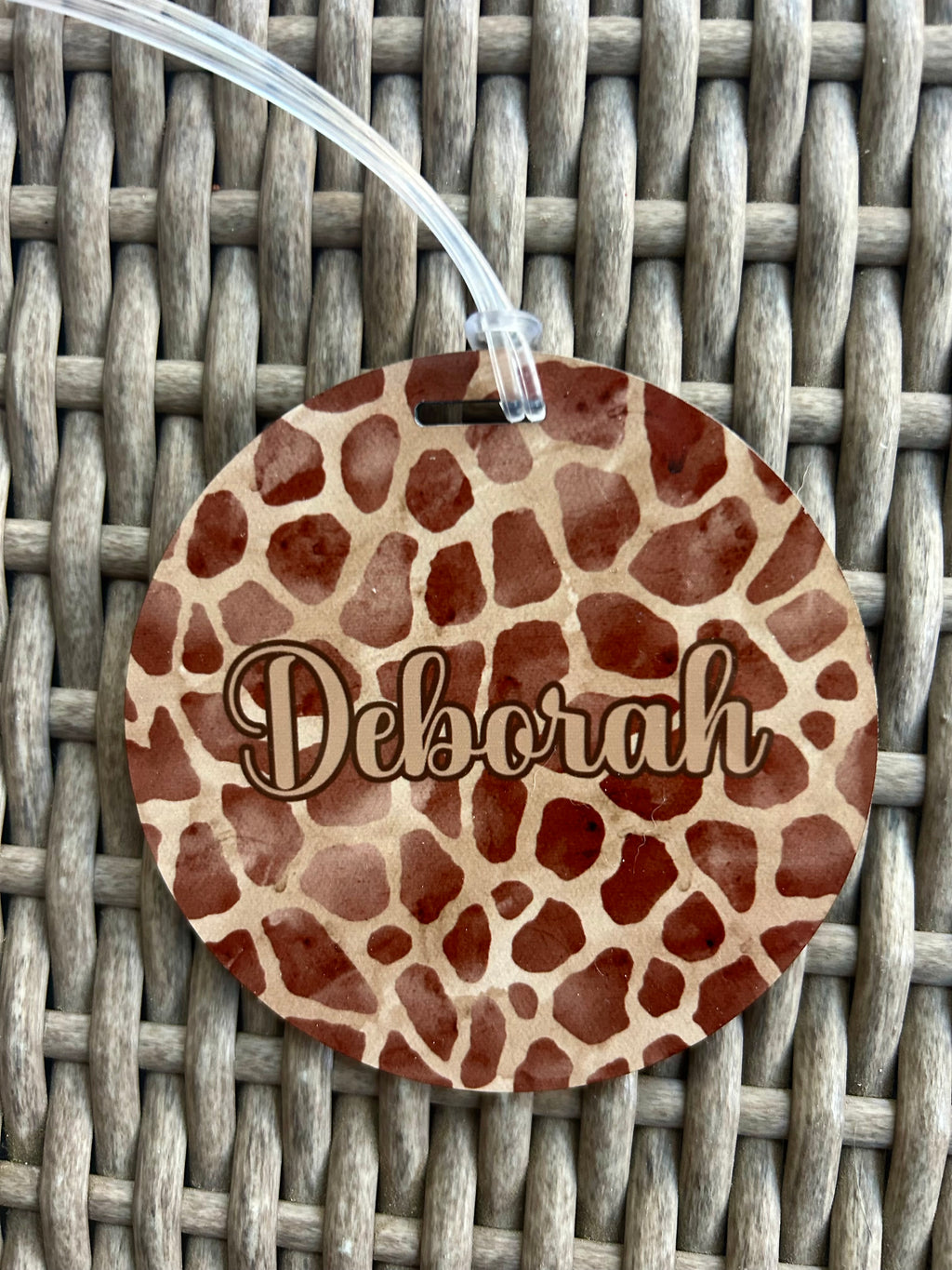 Animal Print Bag Tag