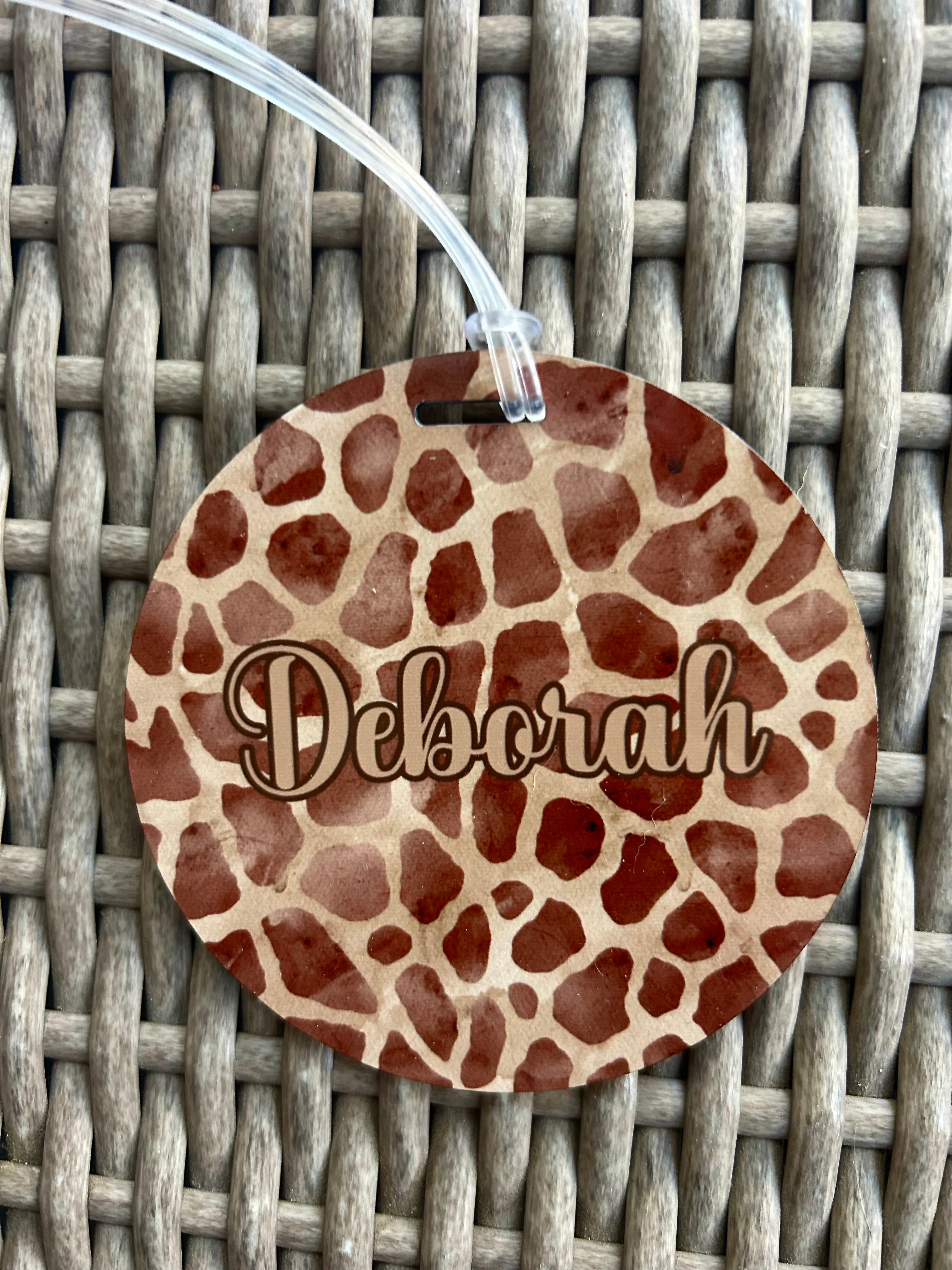 Animal Print Bag Tag