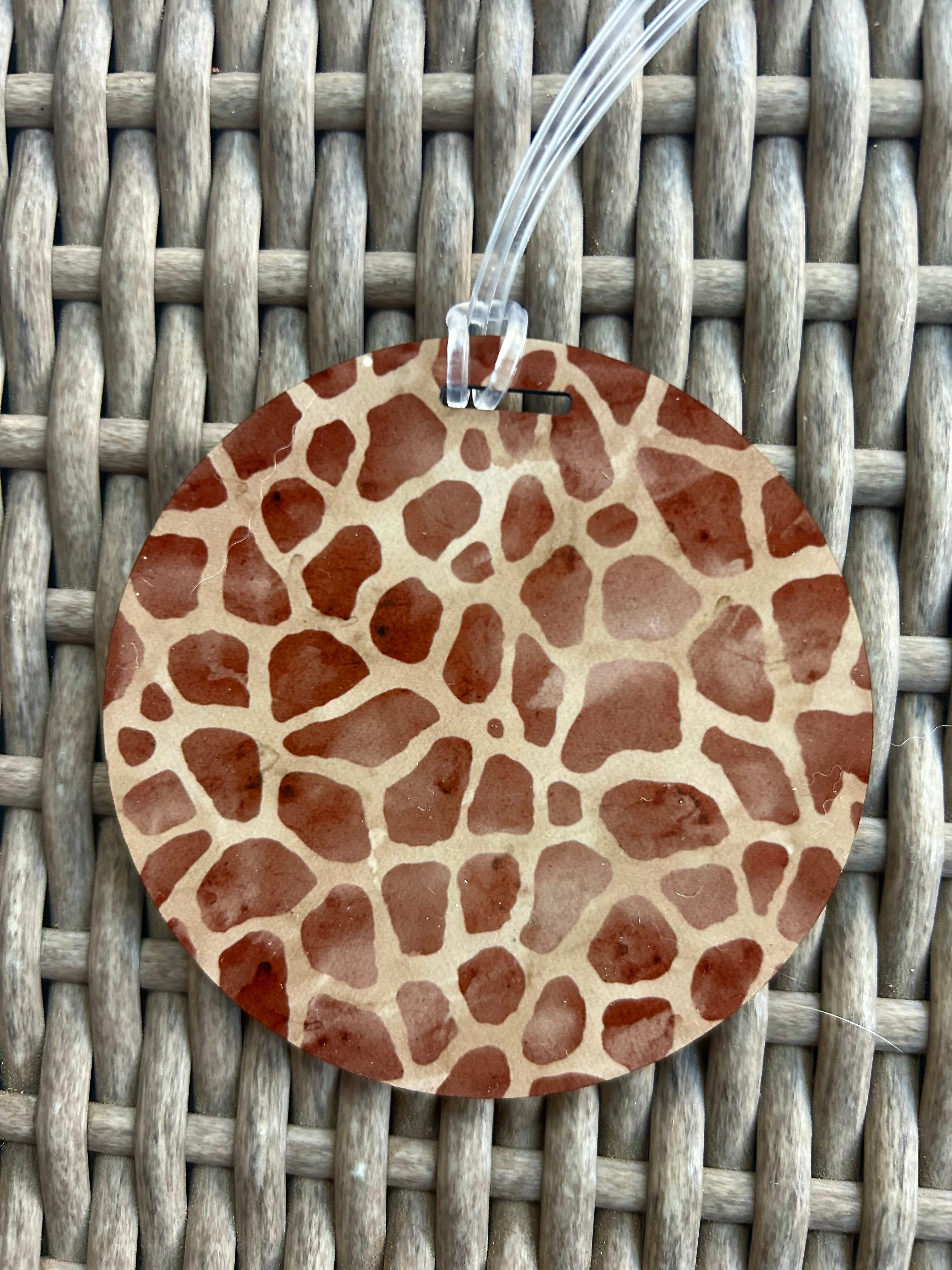 Animal Print Bag Tag