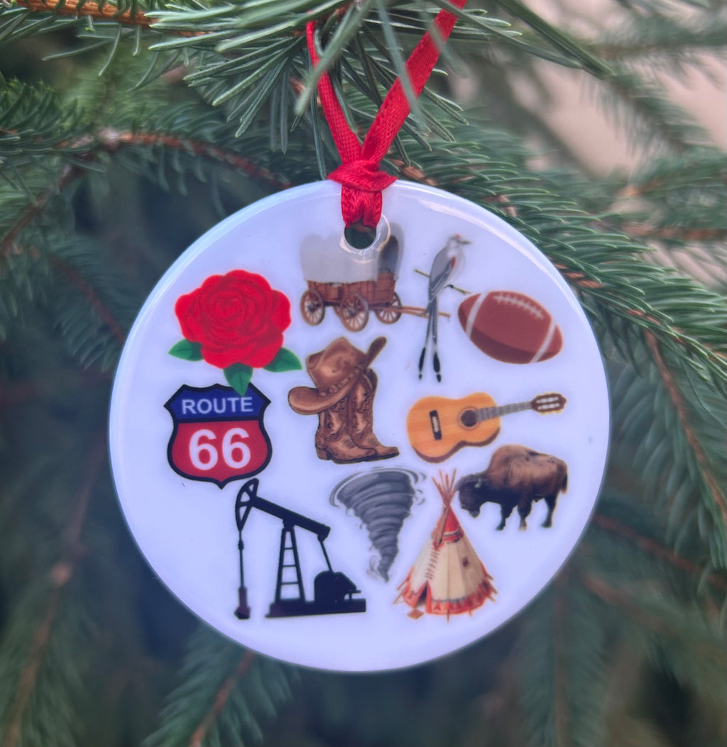 Oklahoma Christmas Ornament
