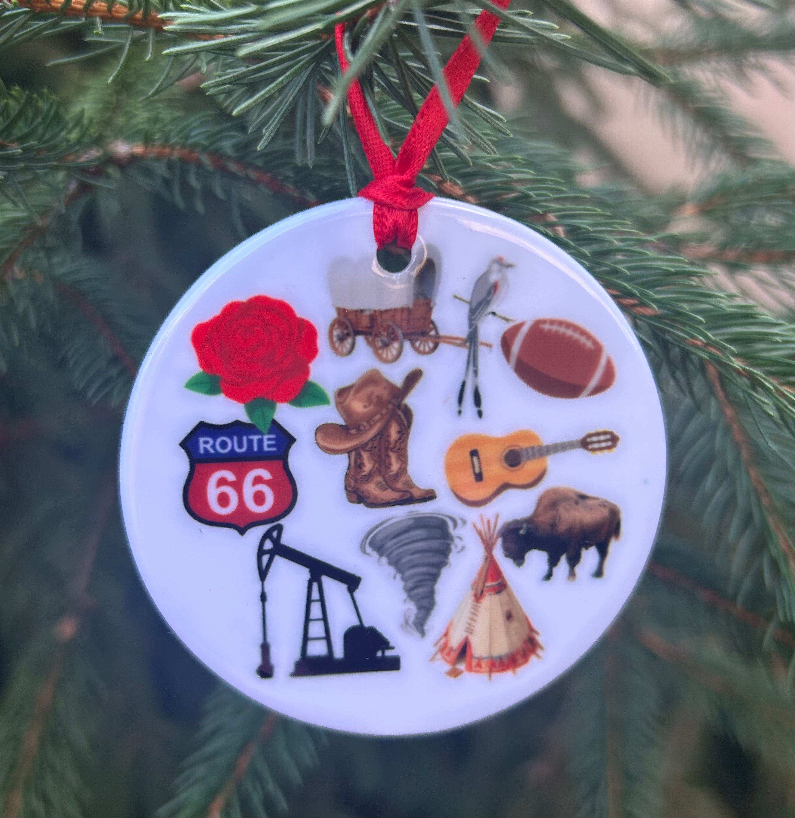 Oklahoma Christmas Ornament