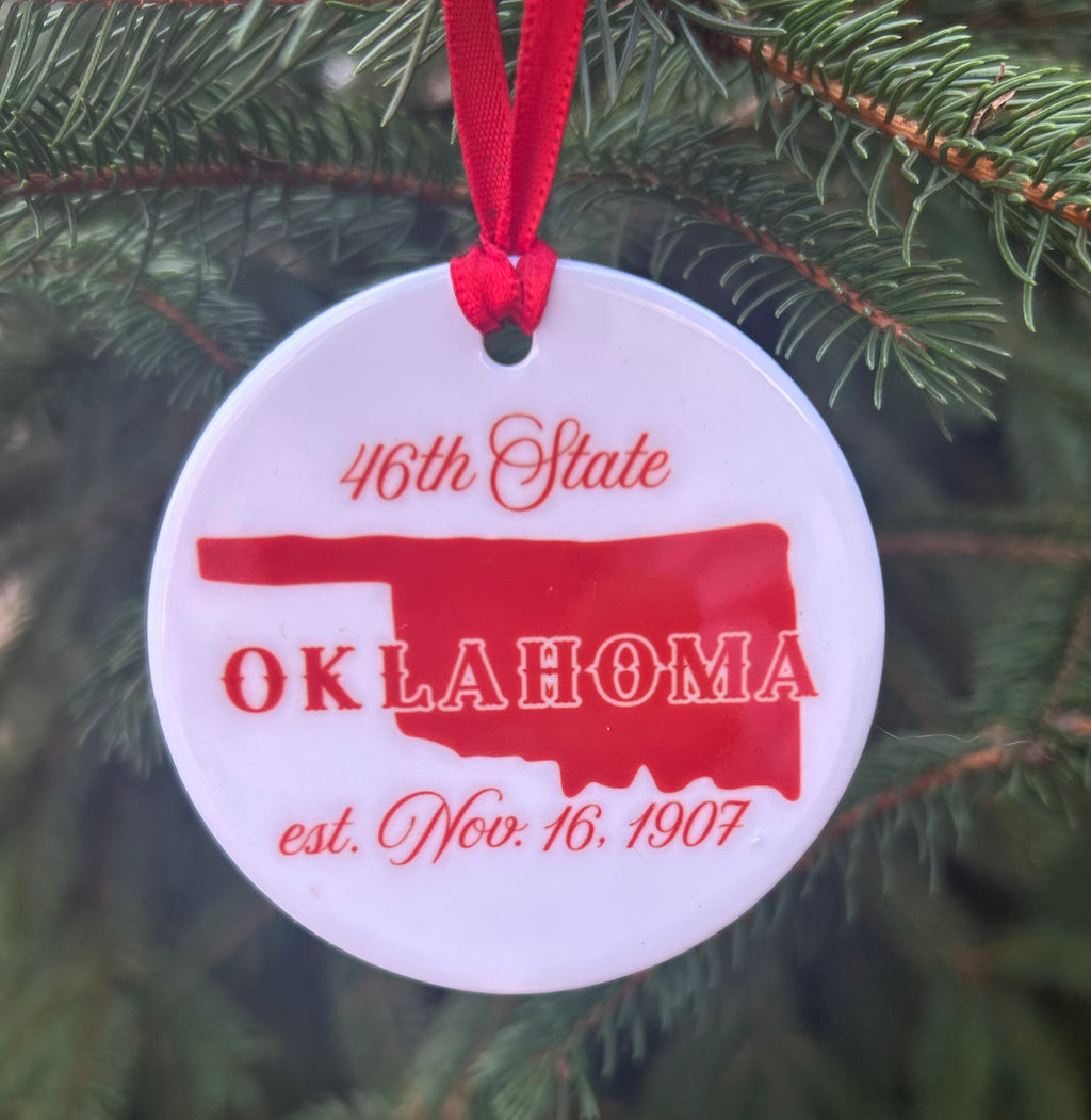 Oklahoma Christmas Ornament