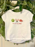 "It's in my DNA" -toddler & baby tennis t-shirt