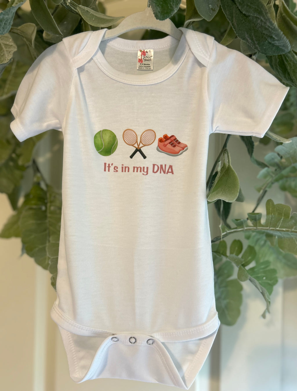 "It's in my DNA" -toddler & baby tennis t-shirt